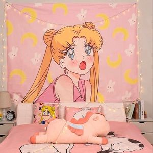 sailor moon tapestry